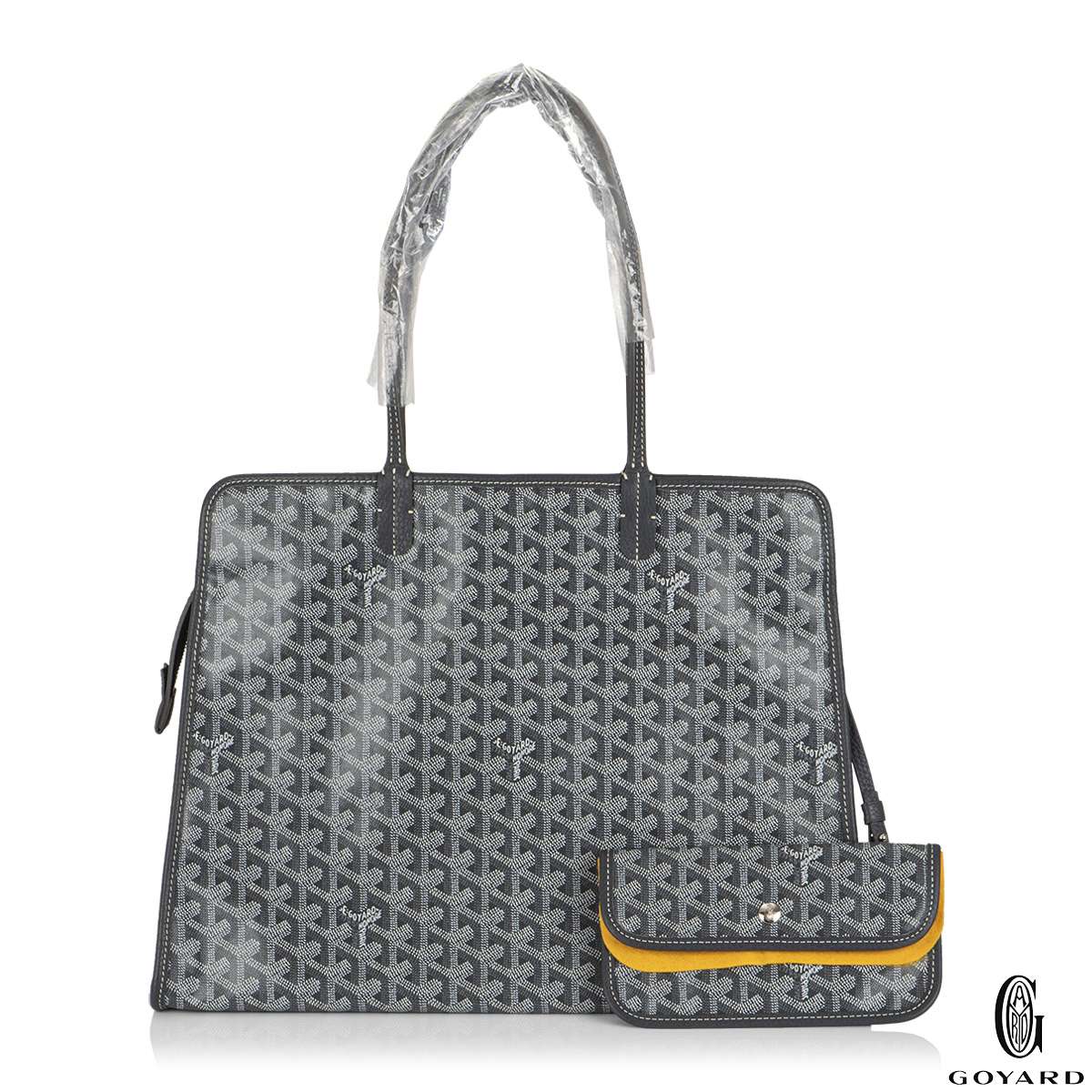 Goyard Grey Goyardine Canvas Sac Hardy PM Tote Bag